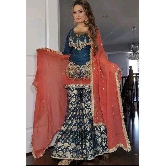 baju india / gaun setelan dinner / auter india/ setelan baju india / kurti india / baju india / gaun