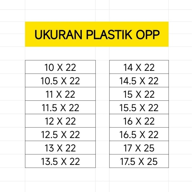 

Plastik OPP