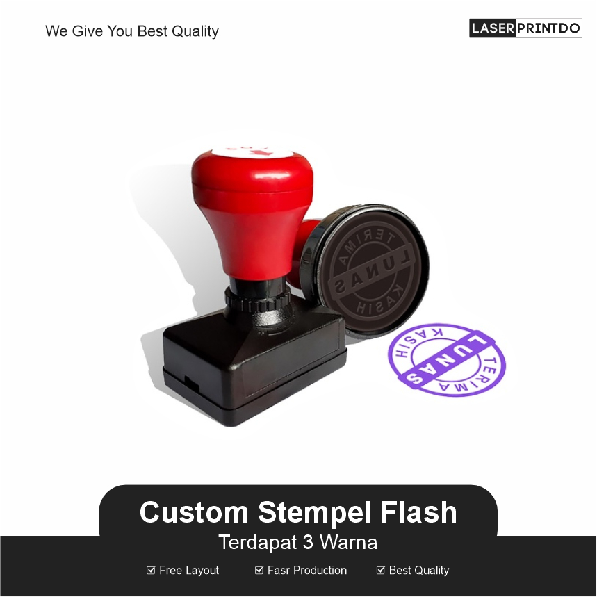 

Cetak Stampel Flash Custom Termurah - Stampel