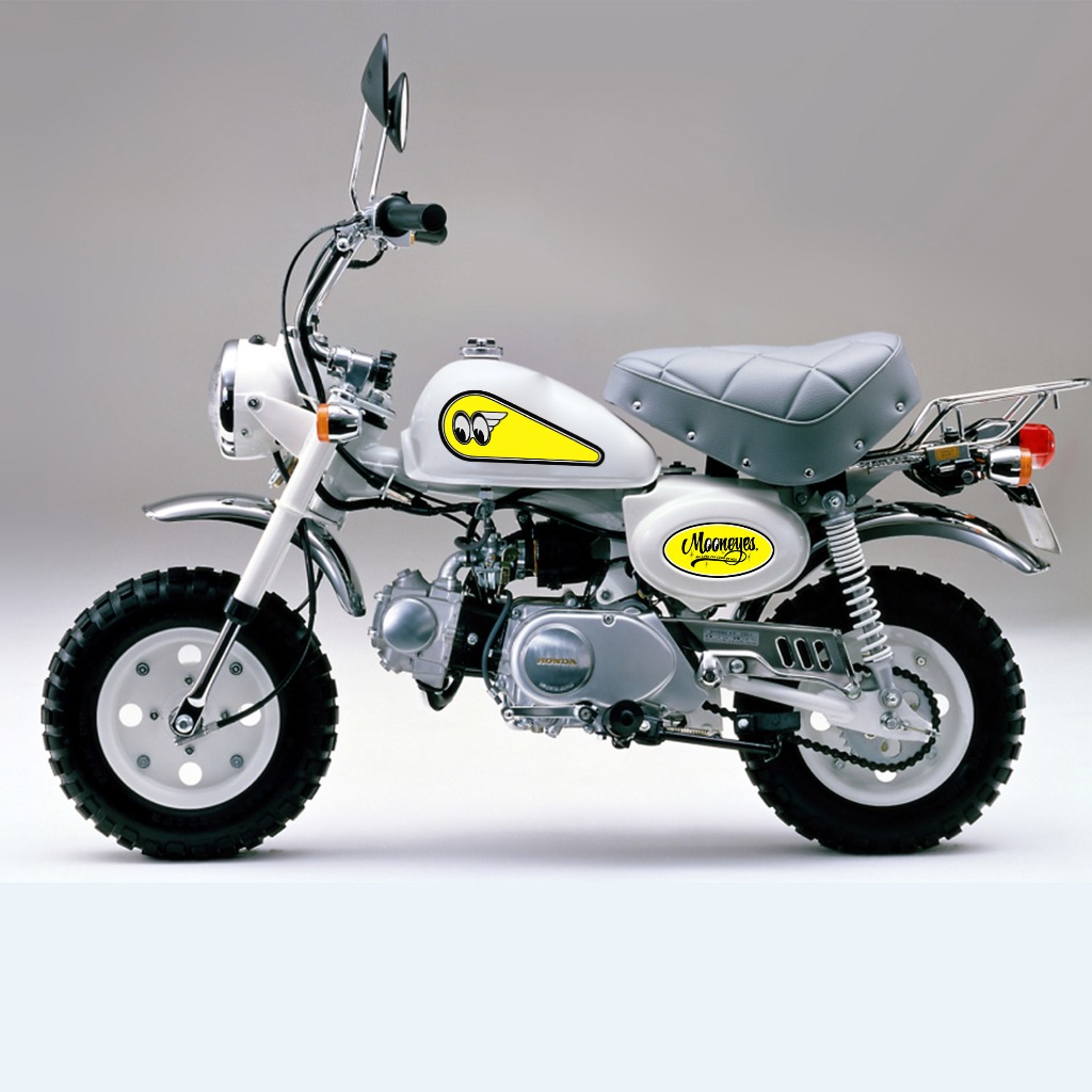 Stiker Decal Honda Monkey Z50 Mooneyes Hatesix