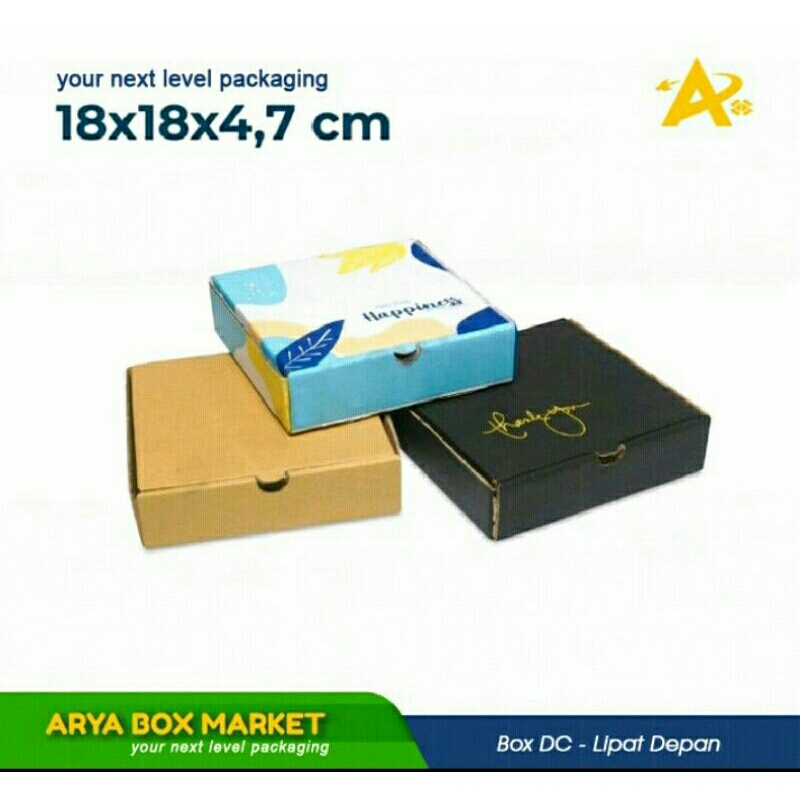 

Box Hijab 18x18x4,7cm Kardus/Kotak/Kemasan kue/Pizza/Hampers