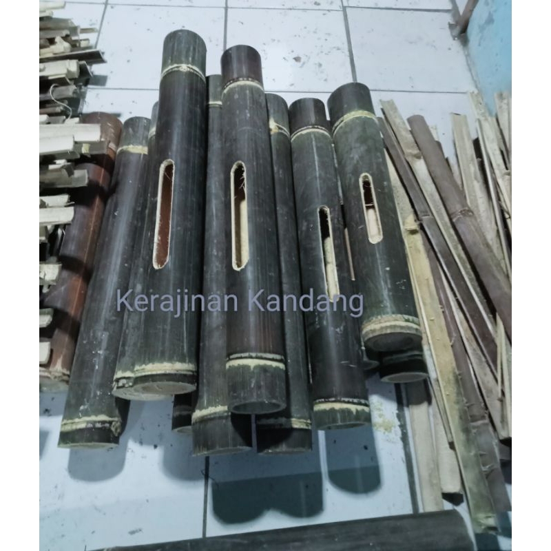KENTONGAN DARI BAMBU Hitam Asli | Kentongn pos Ronda siskamling