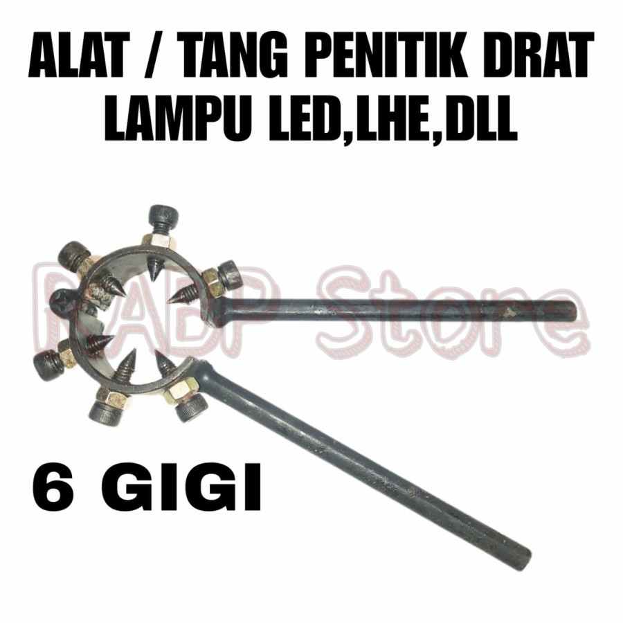 ALAT PENITIK DRAT LAMPU 6 PENITIK - TANG PENITIK DRAT LAMPU 6 PENITIK