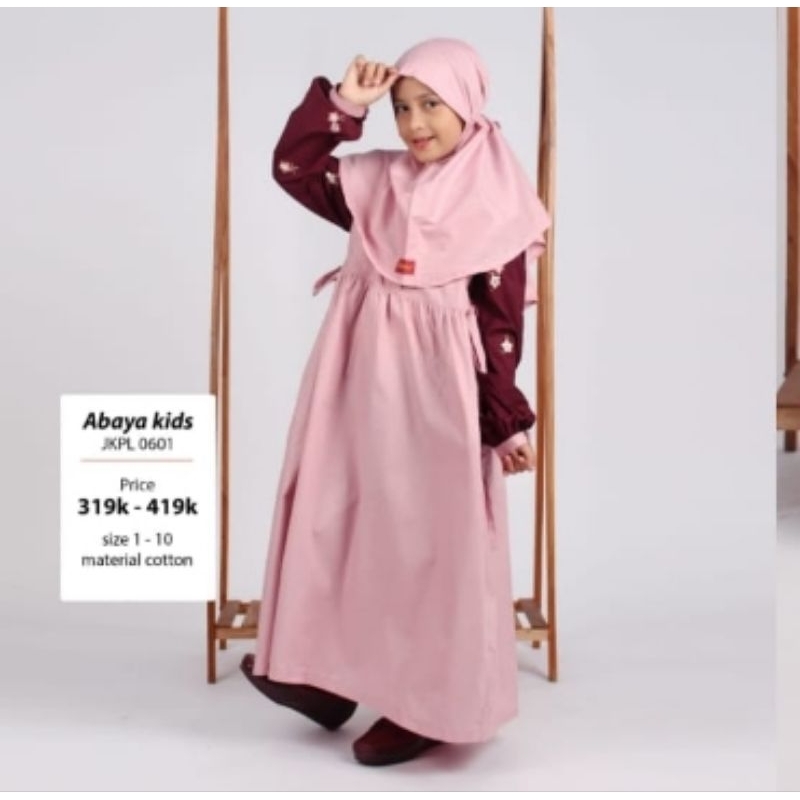 Gamis muslimah anak perempuan By rumah Dannis size 1-10