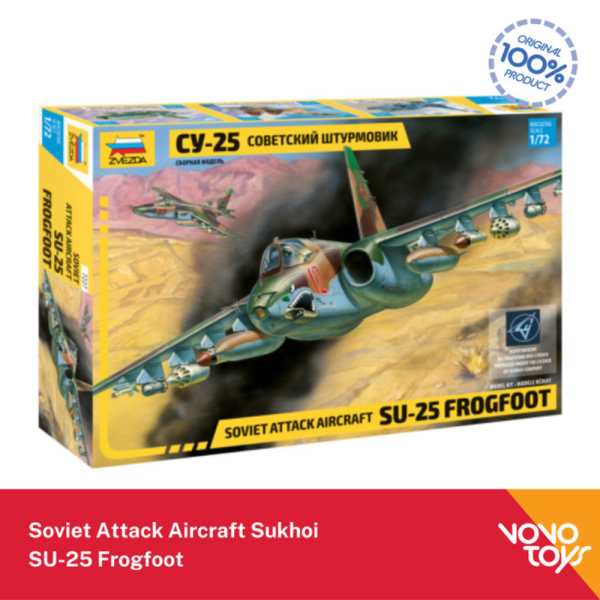 Unik Model Kits Pesawat Soviet Aircraft Sukhoi SU-25 Frogfoot by Zvezda Limited