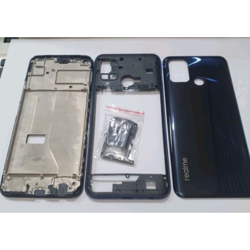 Housing - Kesing Fulset Realme C17 - Realme 7i - Bckdoor + Bazzel + Frame Realme C17 - Realme 7i