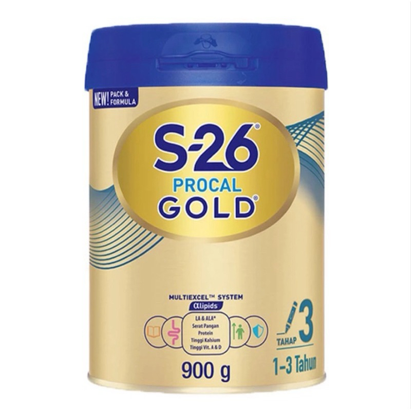 Susu S-26 Procal Gold Tahap 1-3 Tahun
