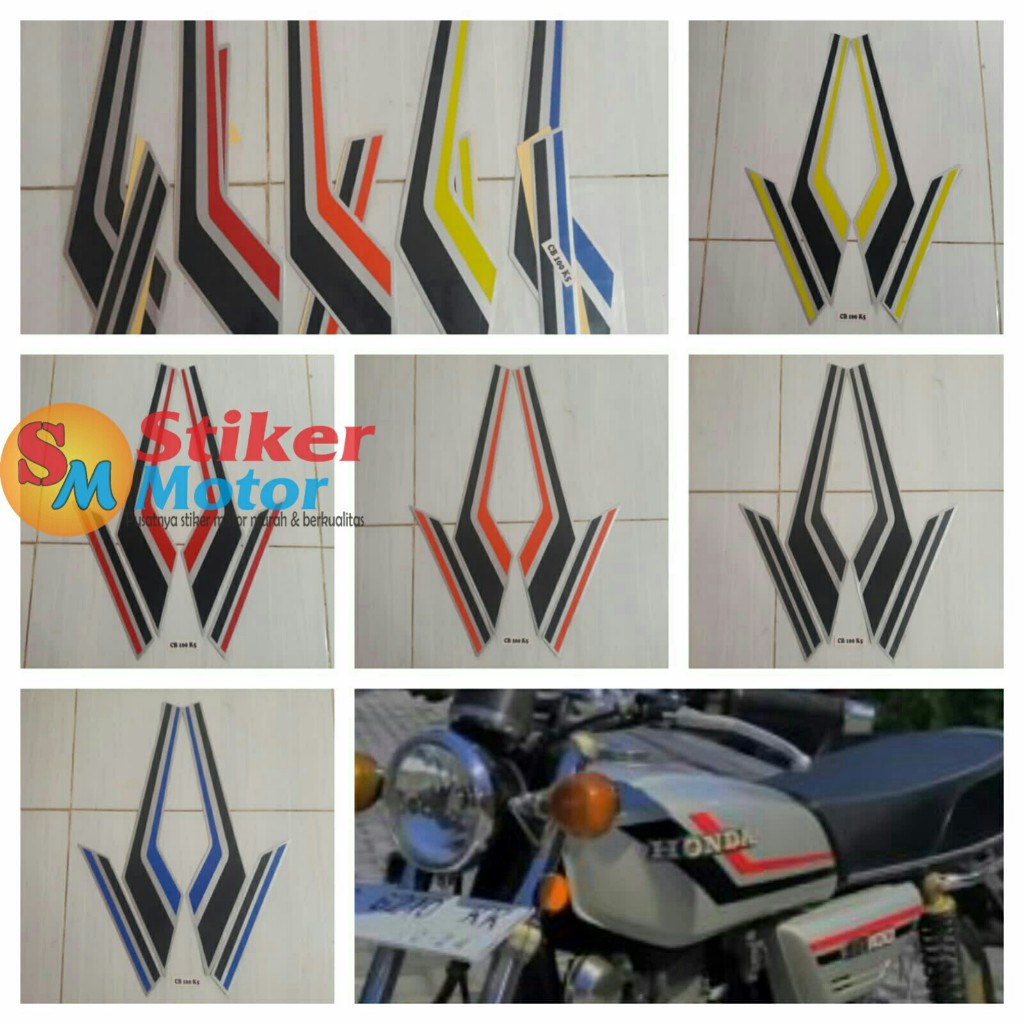 STICKER STRIPING MOTOR HONDA CB100 K5