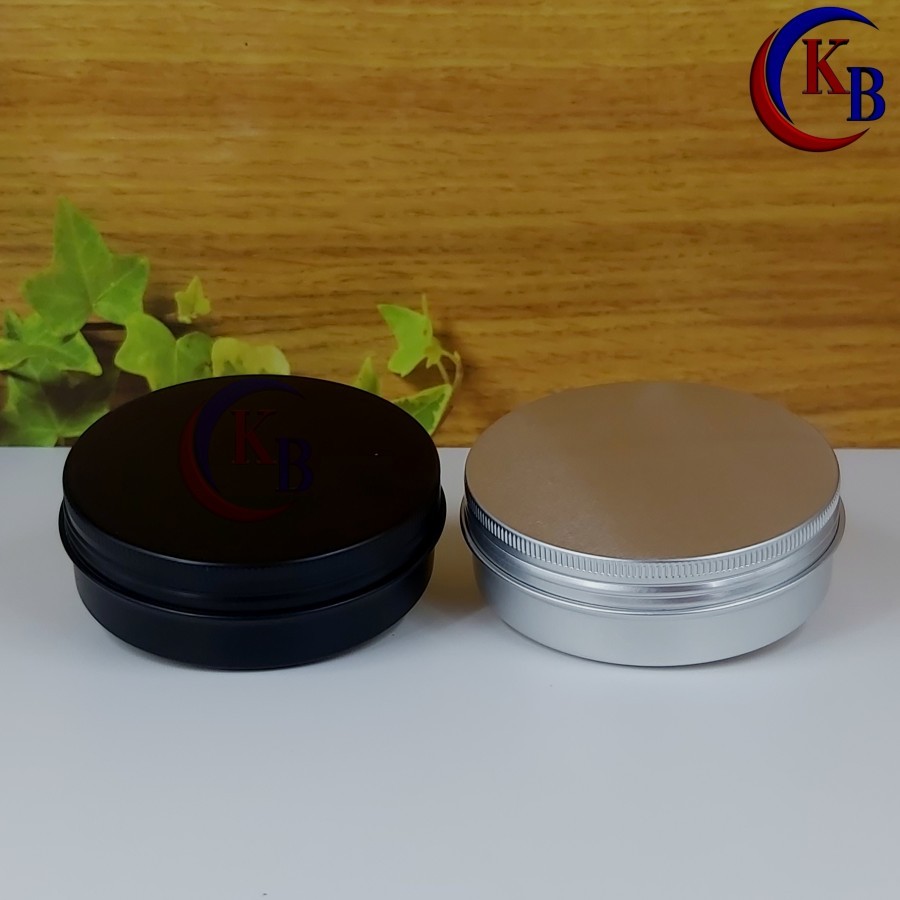 POT JAR ALUMUNIUM 100 GR POMADE / POT KALENG CREAM LULUR 100GR
