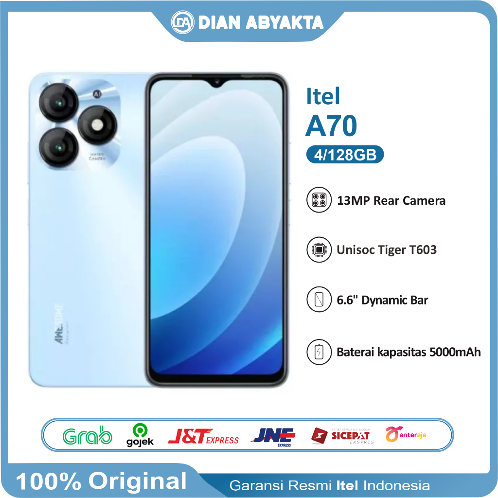 Itel A70 4/256GB Garansi Resmi