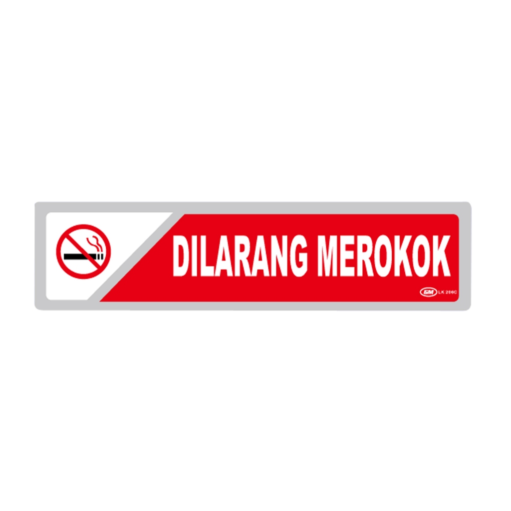 

GM LABEL DILARANG MEROKOK LK-206 KECIL WARNA