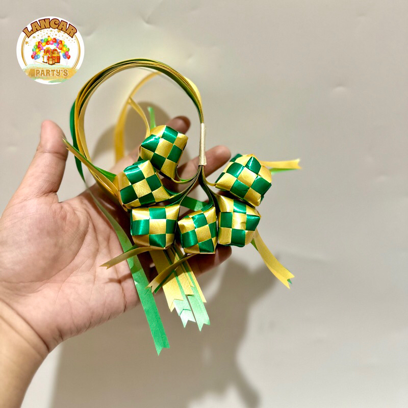 

Ketupat mini lebaran pita jepang (isi 6 pcs) / ketupat hampers