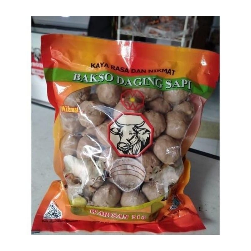 

Bakso warisan urat daging sapi 600gr isi 50 pcs