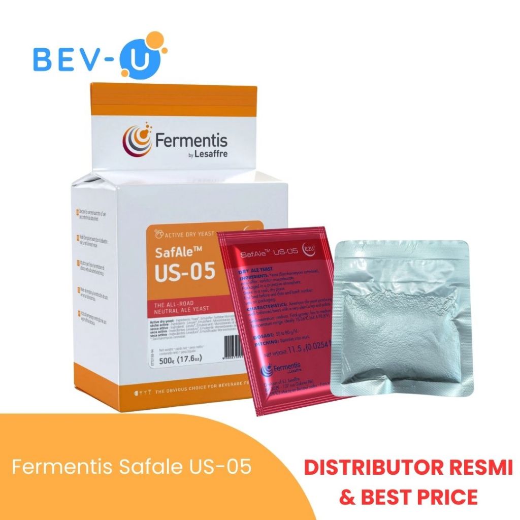 

Fermentis SafAle US-05 Yeast / Ragi Bahan Pembuat Minuman Bir