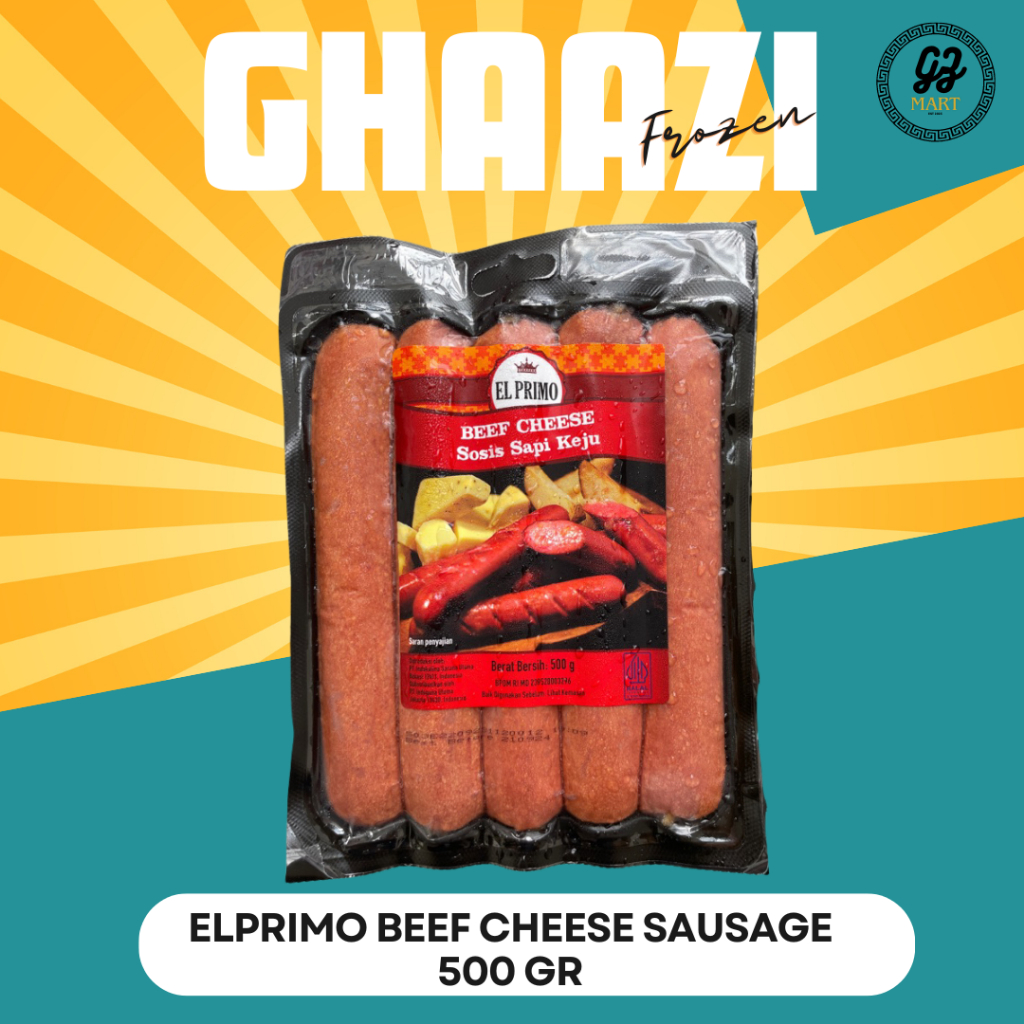 

EL PRIMO BEEF CHEESE SAUSAGE 500gr / SOSIS INDOMARET