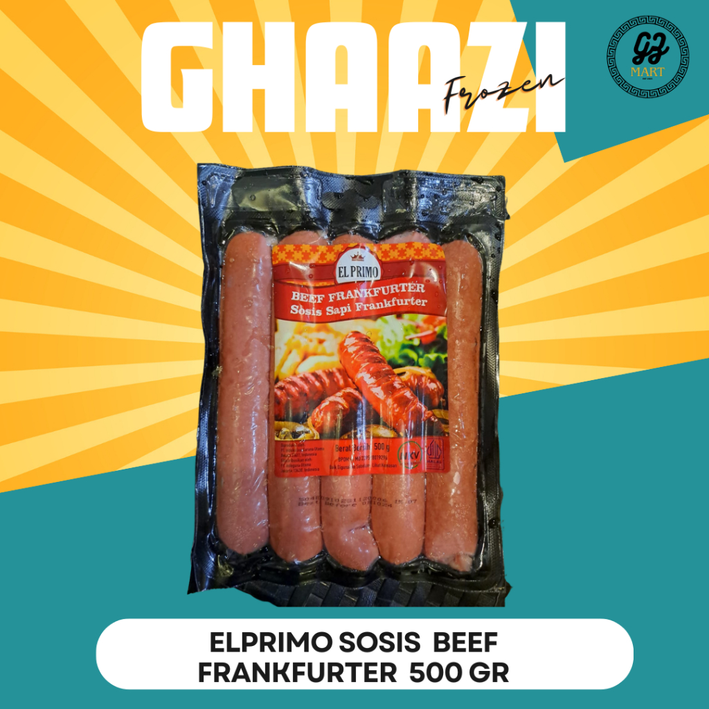 

EL PRIMO SOSIS BEEF FRANKFURTER (SOSIS SAPI FRANKFUTER) 500 GR