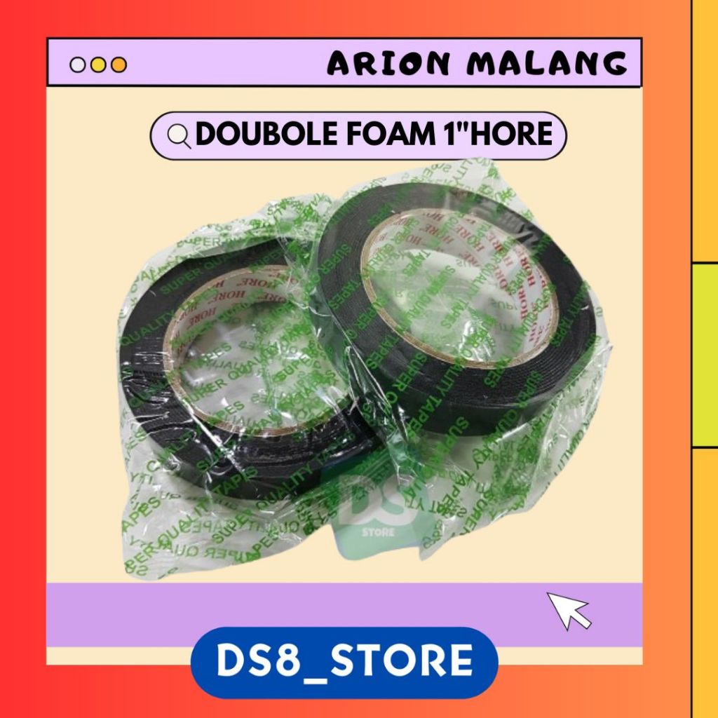 

Double Foam / Isolasi Bolak Balik Ukuran 1 inchi HORE