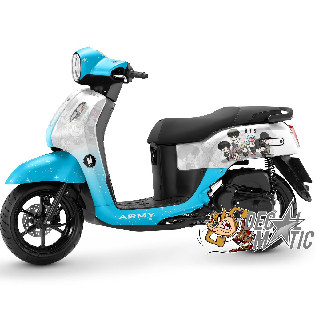 Decal Full Body Fazzio - Stiker Motor FAzzio Full body Striping Fazio Full  - Kpop BTS Bt21 Army