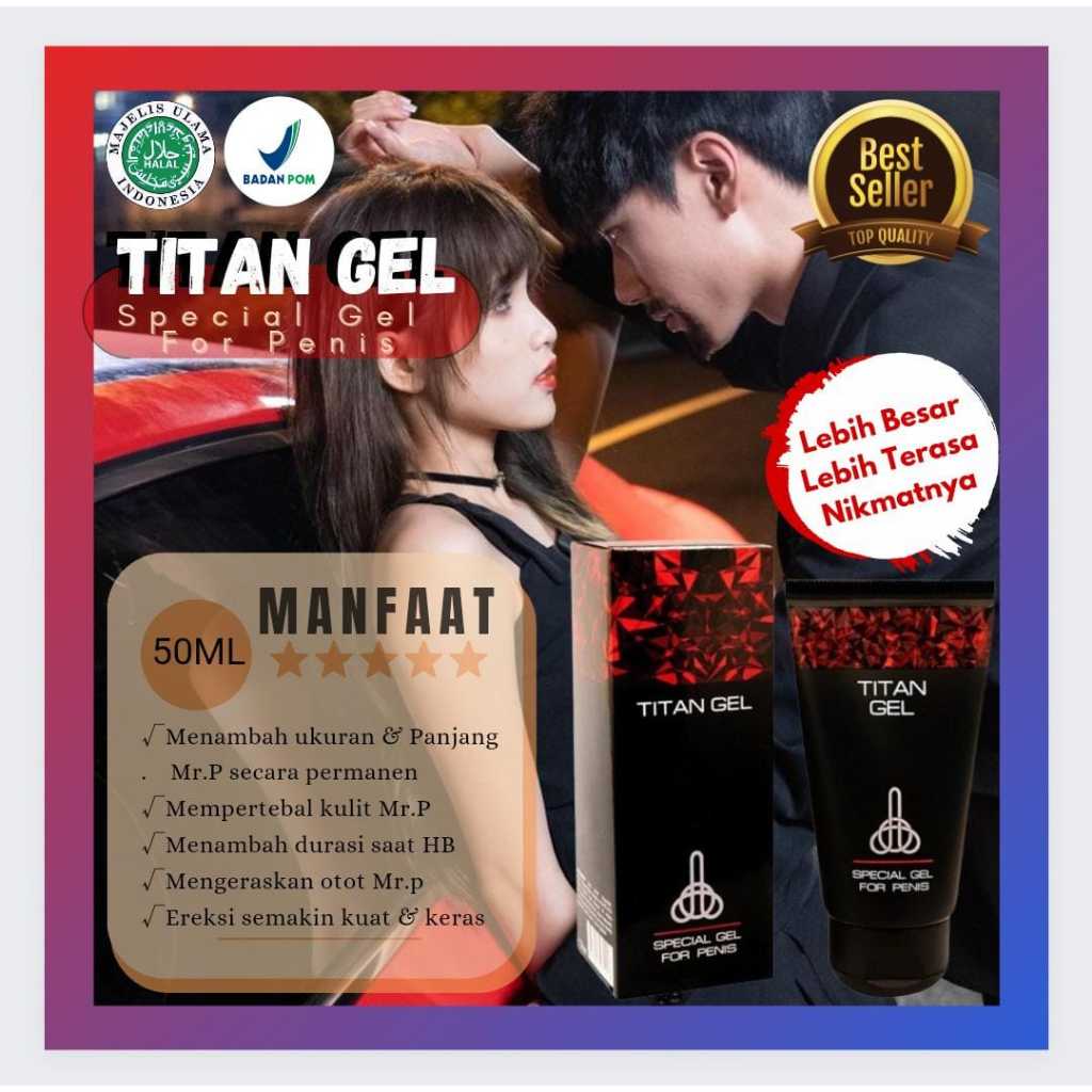 EXTRA PROMO...!!! TITAN GEL RED ORIGINAL MAKSIMALKAN MR P PRIA DEWASA OBAT KUAT OLES TAHAN LAMA 3JAM