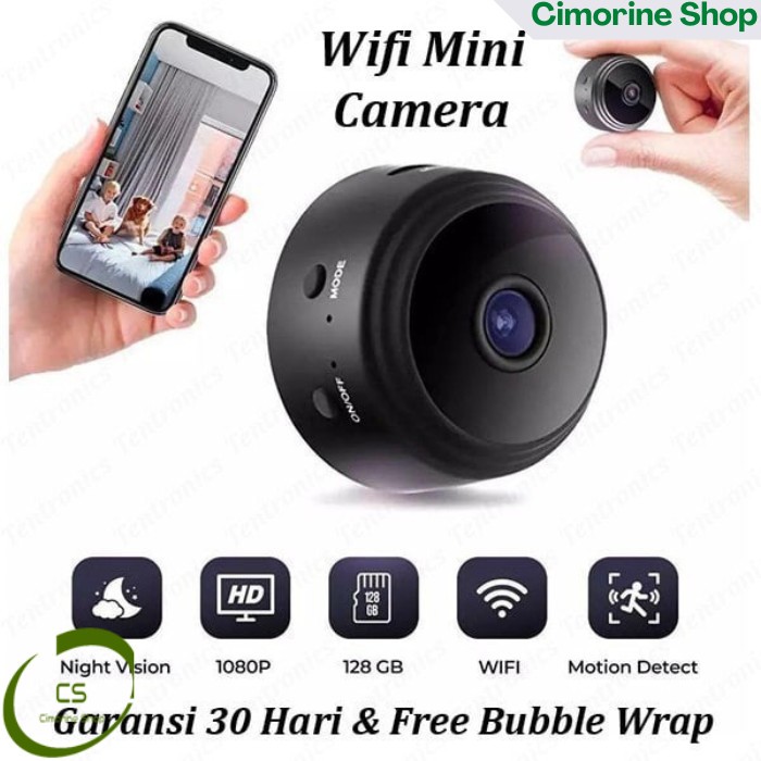 Spy IP HD Mini Camera Kamera CCTV Gantung Night Vision 360eyes CS