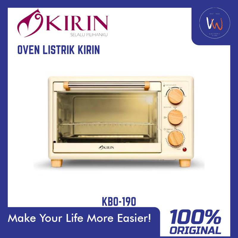 Oven Listrik Kirin KBO-190 / Oven Kirin Terbaru / Panggangan Roti