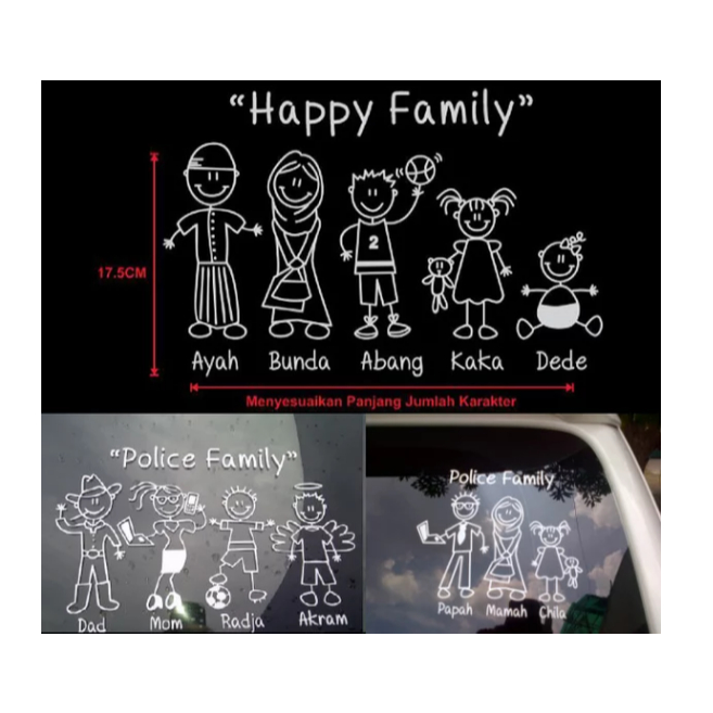 

Sticker Happy Family Sticker Keluarga