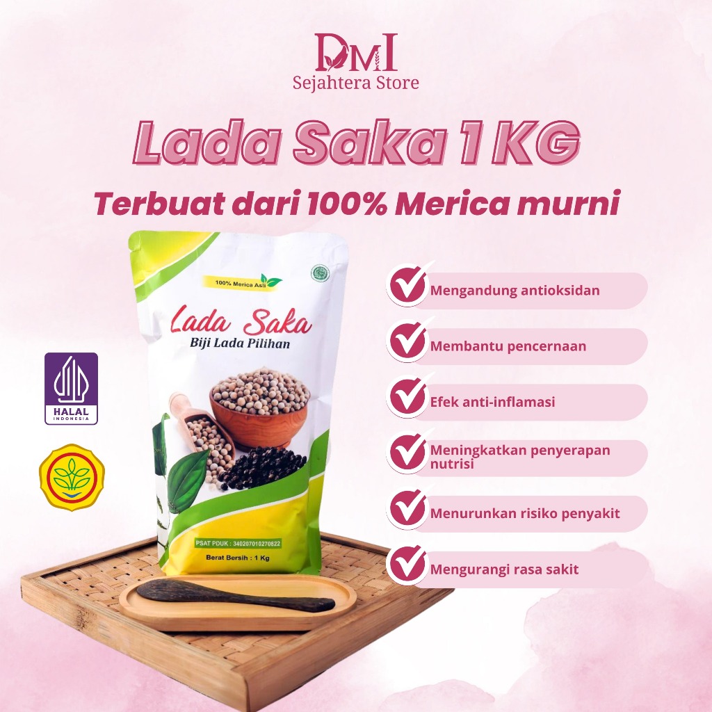 

Lada Putih Bubuk Kemasan 500 Gr 1 Kg Murah Meriah