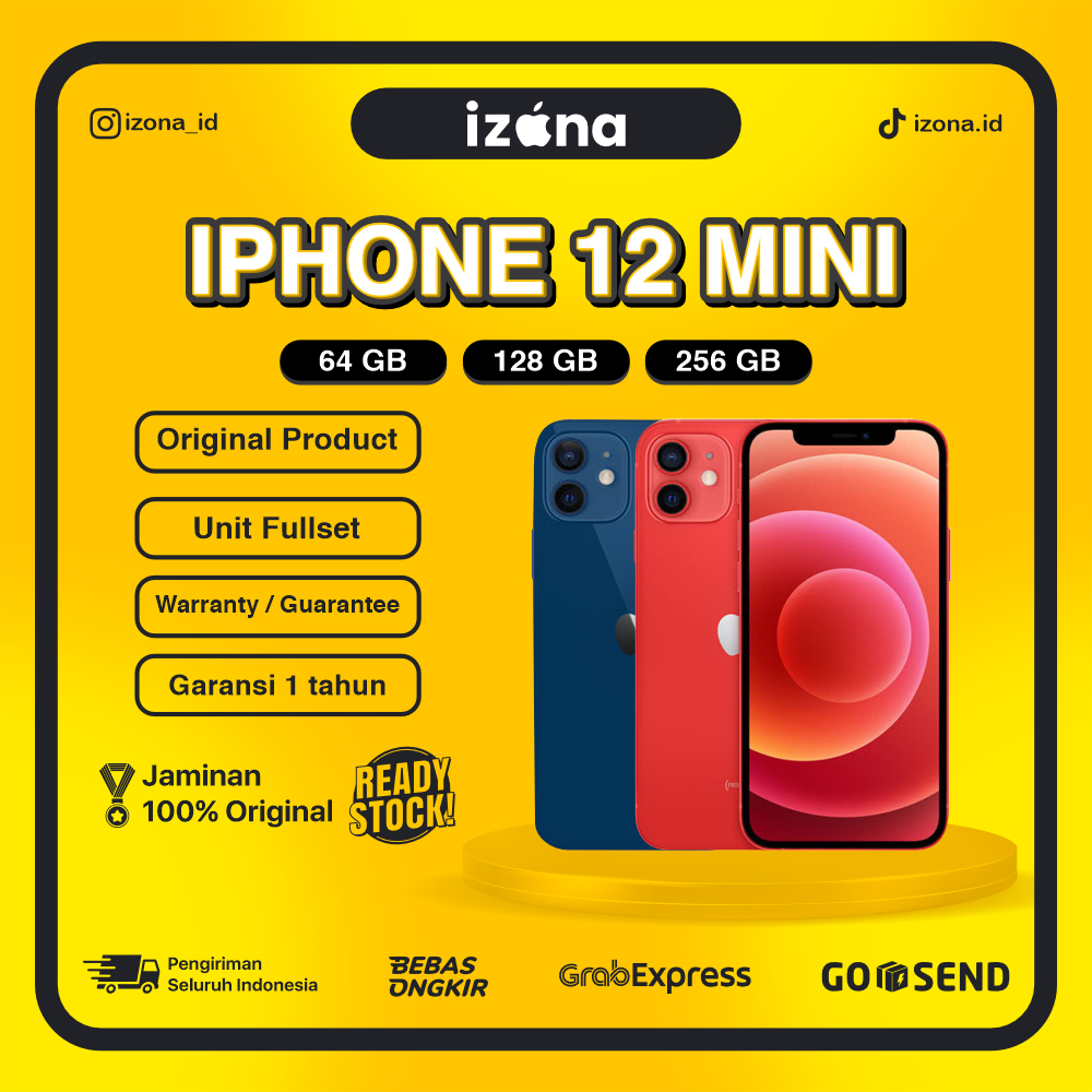 IPHONE 12 MINI 64 256 512GB SECOND INTER IBOX ORIGINAL FULLSET BERGARANSI