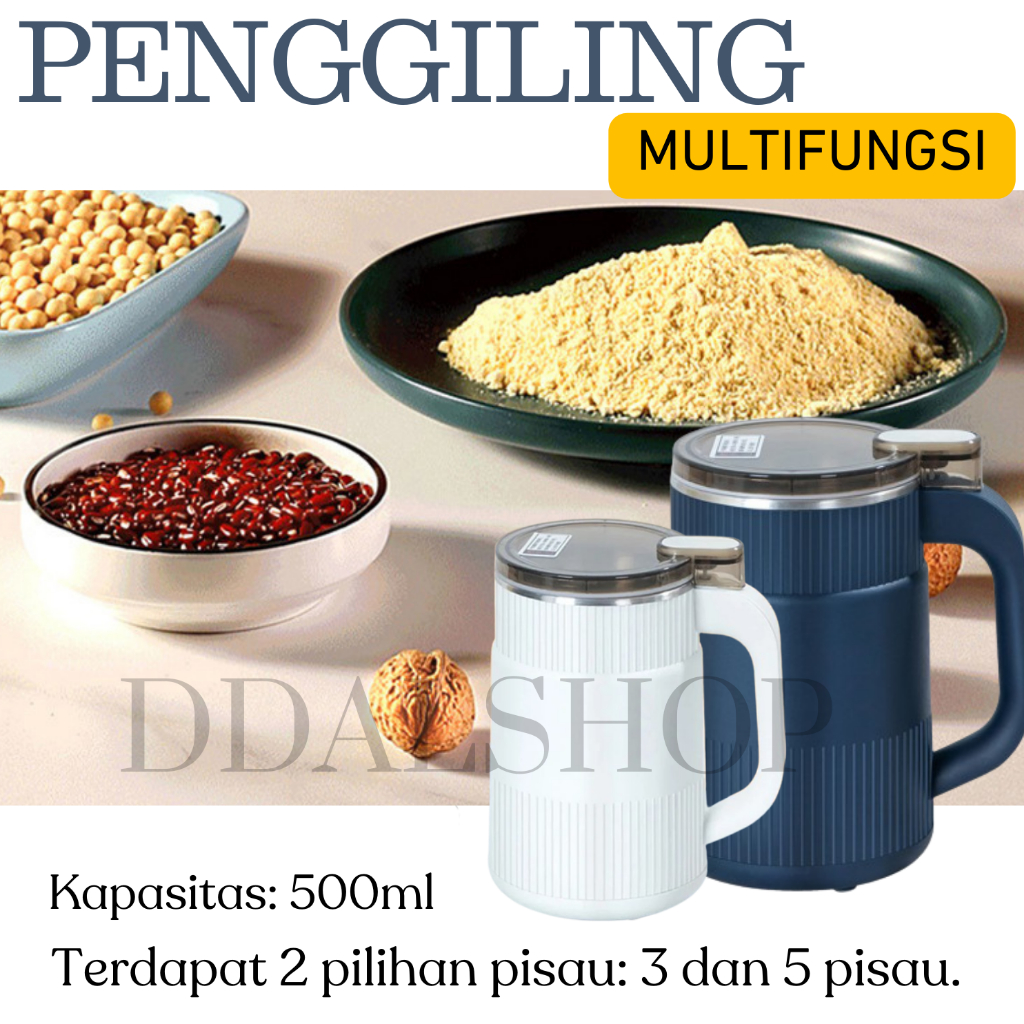 HR14 Chopper Blender Portable Mini Listrik Penggiling Penghalus Bumbu Kering Grinder Kopi