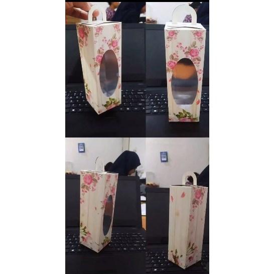 

paper box botol motif 7x7x21