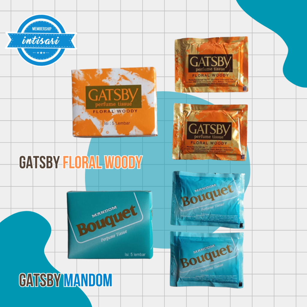GATSBY - FLORAL WOODIE / MANDOM - ( Perfume Tissue )