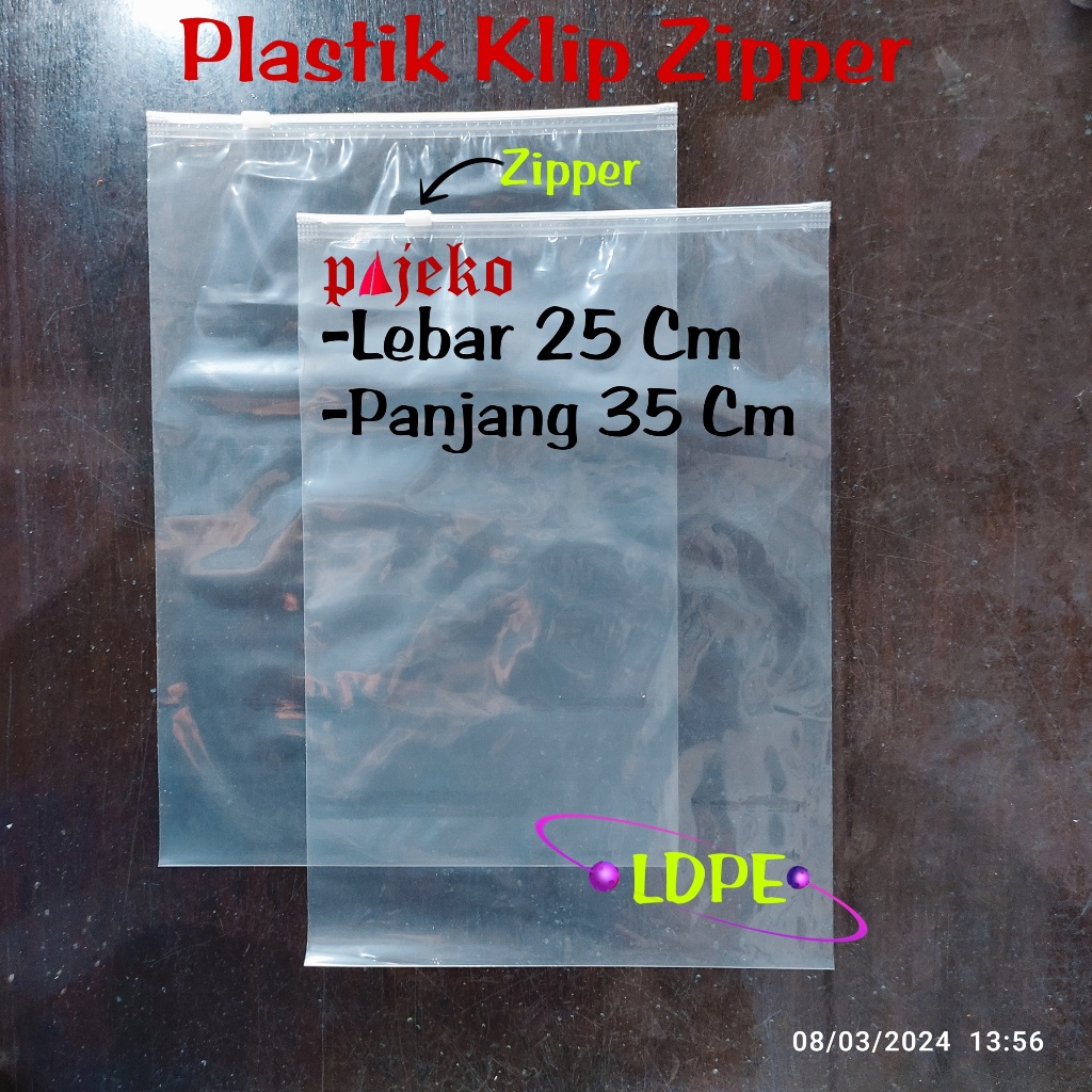 Plastik Klip Zipper 25 x 35 Cm , Plastik Klip 25 x 35 Cm Plastik Ziplock 25 X 35 Cm