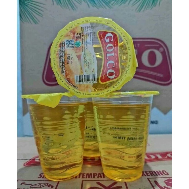 MINYAK GORENG GOLCO 180ML GELAS