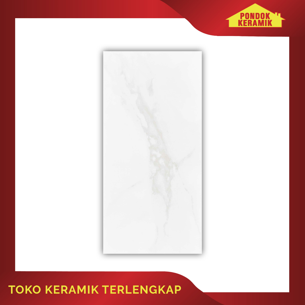 Keramik Dinding Habitat 25x50 Visconti Motif Marble Carara Putih Abu