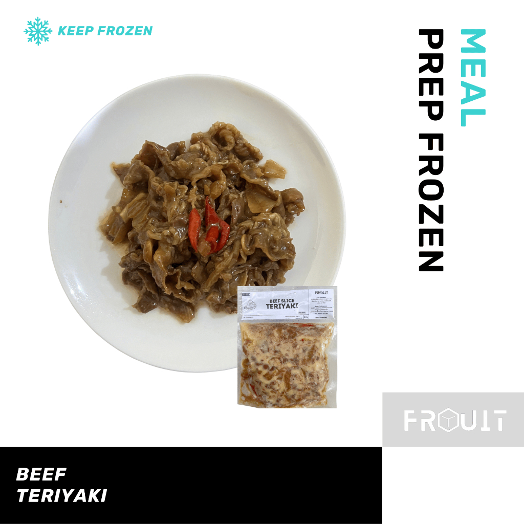 

Beef Teriyaki - Lauk Satu Porsi | Lauk Frozen | Frozen Food | Frouit