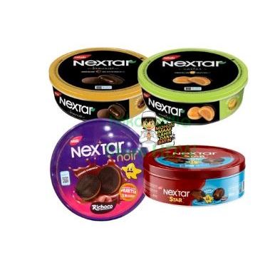 

Biscuit Snack Wafer Nabati Nextar Nanas Coklat Star Noir Big Rolls