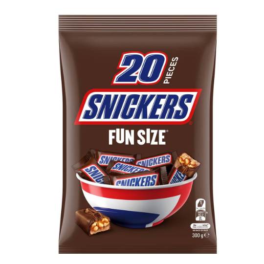 

Snickers Milk Chocolate Party Share Bag 20 Pieces 300g