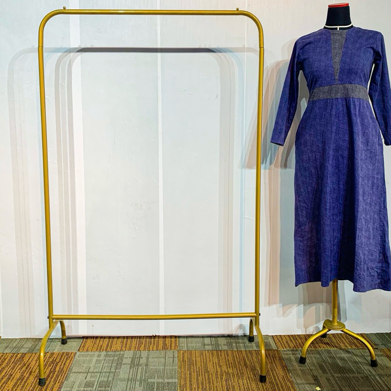 StandHanger (Gawang) IKEA Gold | Gawang Baju Model IKEA Gold | StandHanger Model IKEA Tinggi 175CM |
