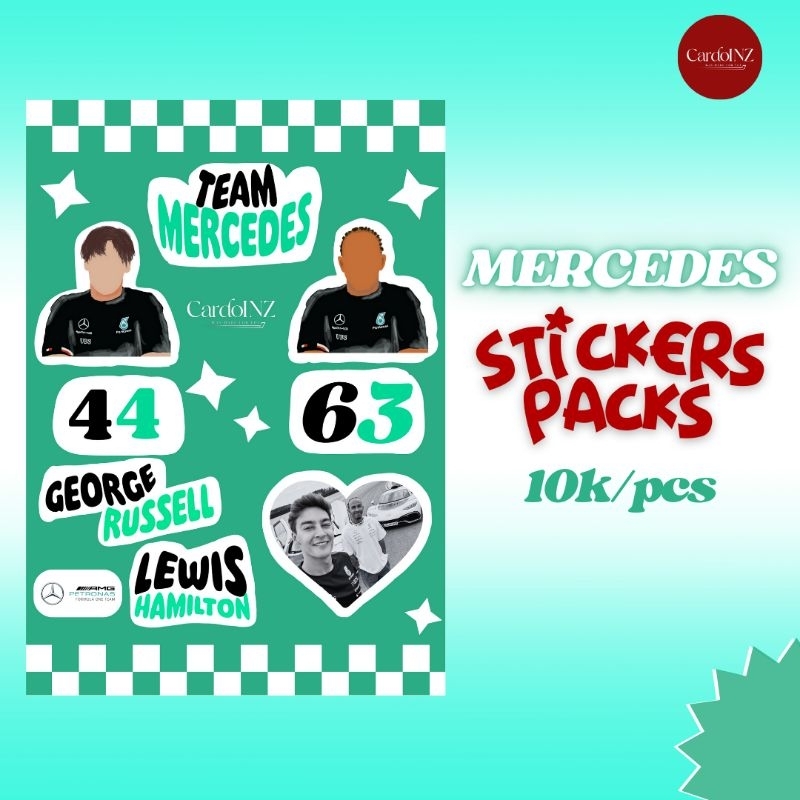 

MERCEDES F1 TEAM STICKER PACK