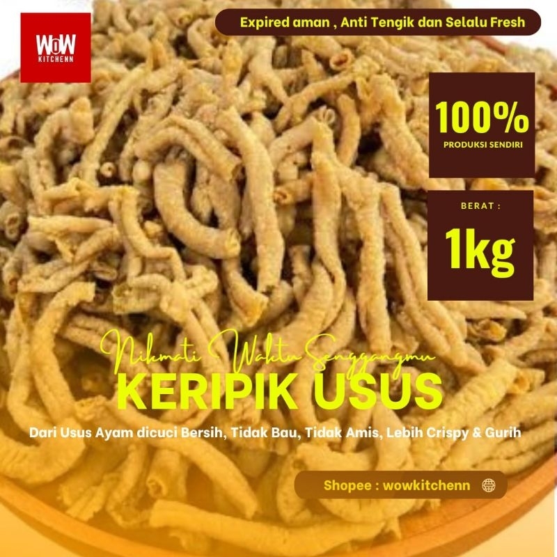 

KRIPSUS 1Kg/Keripik Usus/Snack Time/Snack Murah/snack time by wowkitchenn