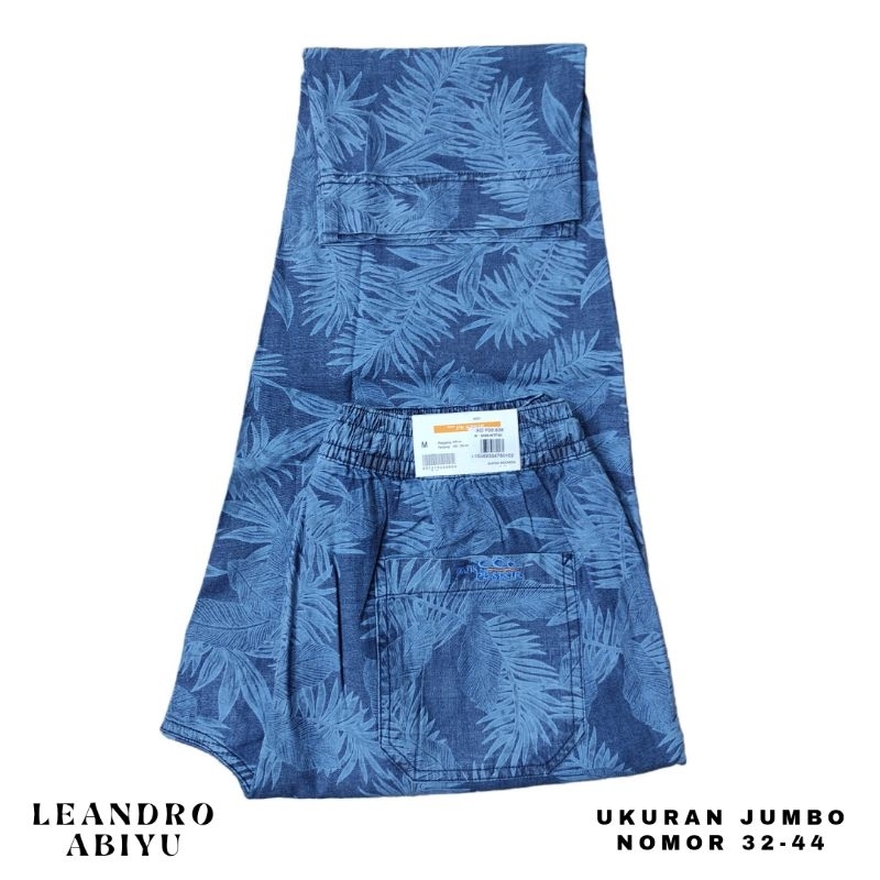 Celana Jumbo Denim Motif Le Couture Batik Pesisir