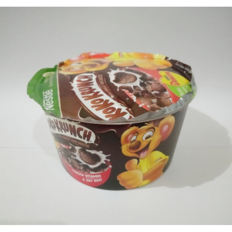 

sereal Koko krunch kemasan cup plus susu