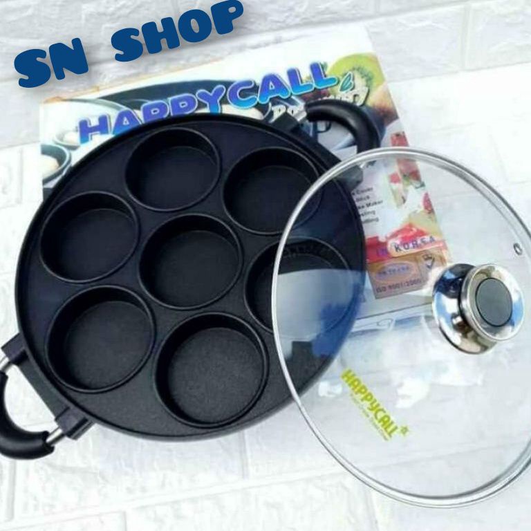 ART H4H cetakan kue happy call 7 datar 8 datar kue pukis cetakan terang bulan mini