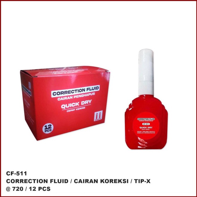 

Special Edition Correction Fluid Pen Tipex Cair Tipex Koreksi Cair isi 12 pcs 4