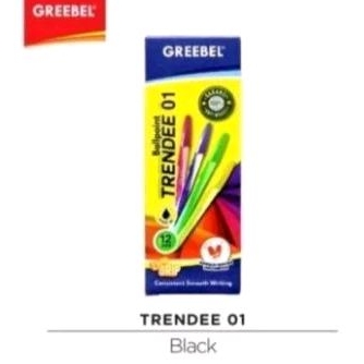 

Bolpen Grebeel Trendee murah 01/02 hitam (12pcs)