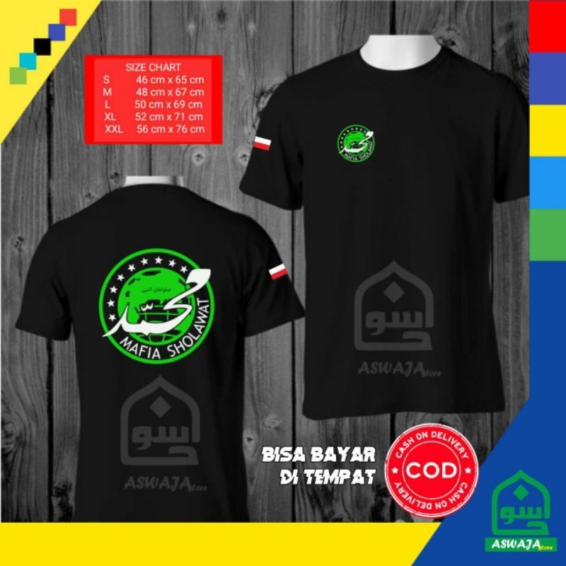 KAOS MAJELIS Kaos Mafia Sholawat Logo Belakang Kaos  Terbaru Kaos Keren Kaos Distro Kaos Terbaru Pol