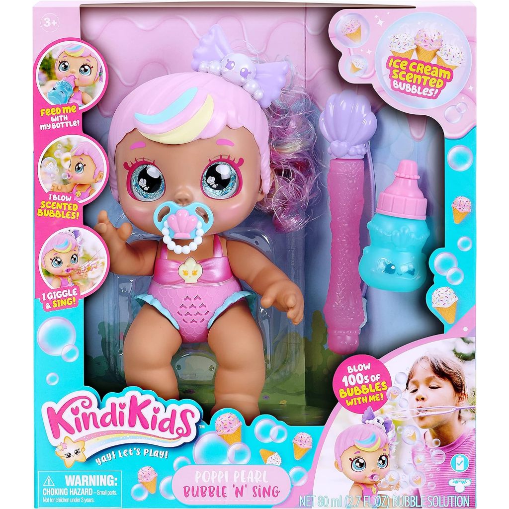 Kindi Kids Electronic Bubble 'N' Sing Poppi Pearl Kids Doll