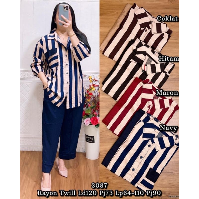 LF 3087 SETELAN CP SALUR BAHAN RAYON TWILL
