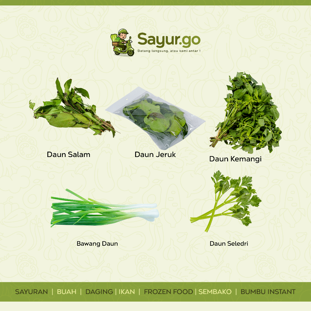 

Macam-macam Daun di Toko Sayurgo Bandung