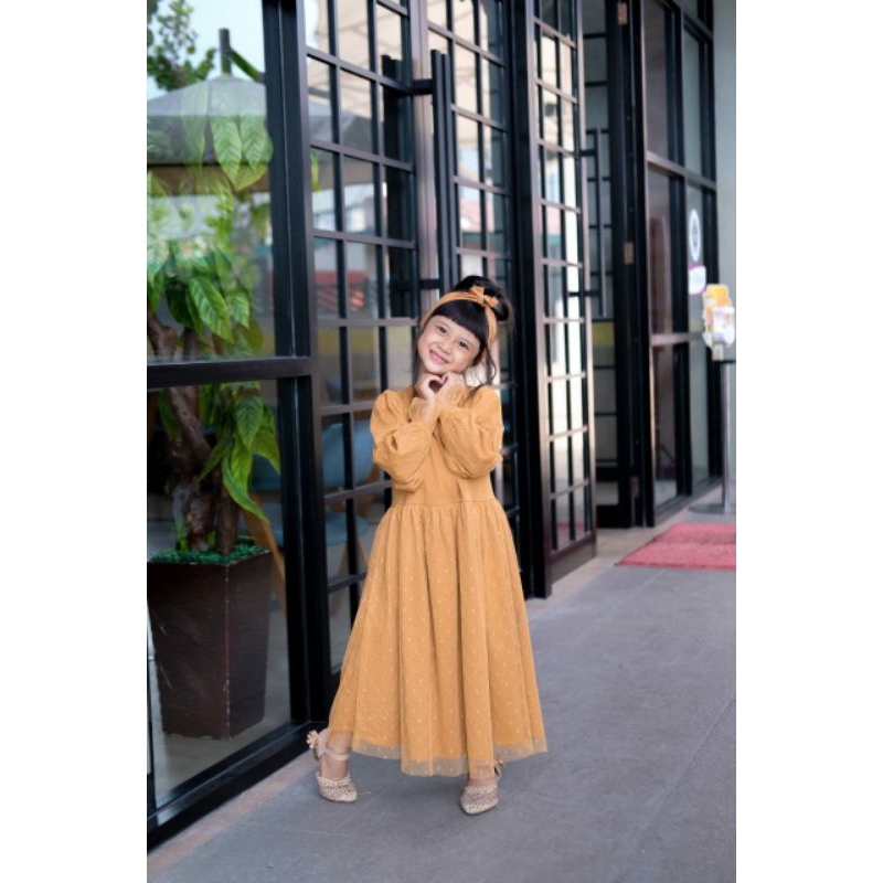 gamis tulle flowkids